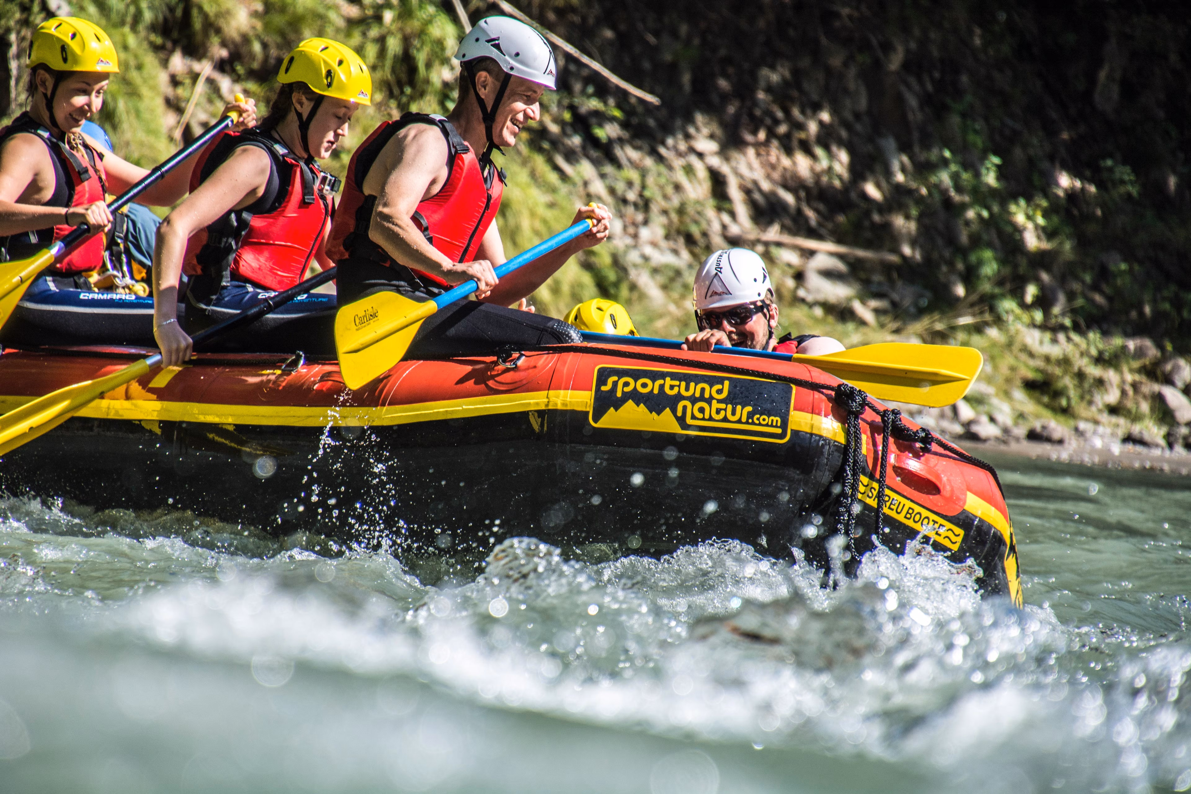 Rafting auf der Tiroler Ache in Kössen