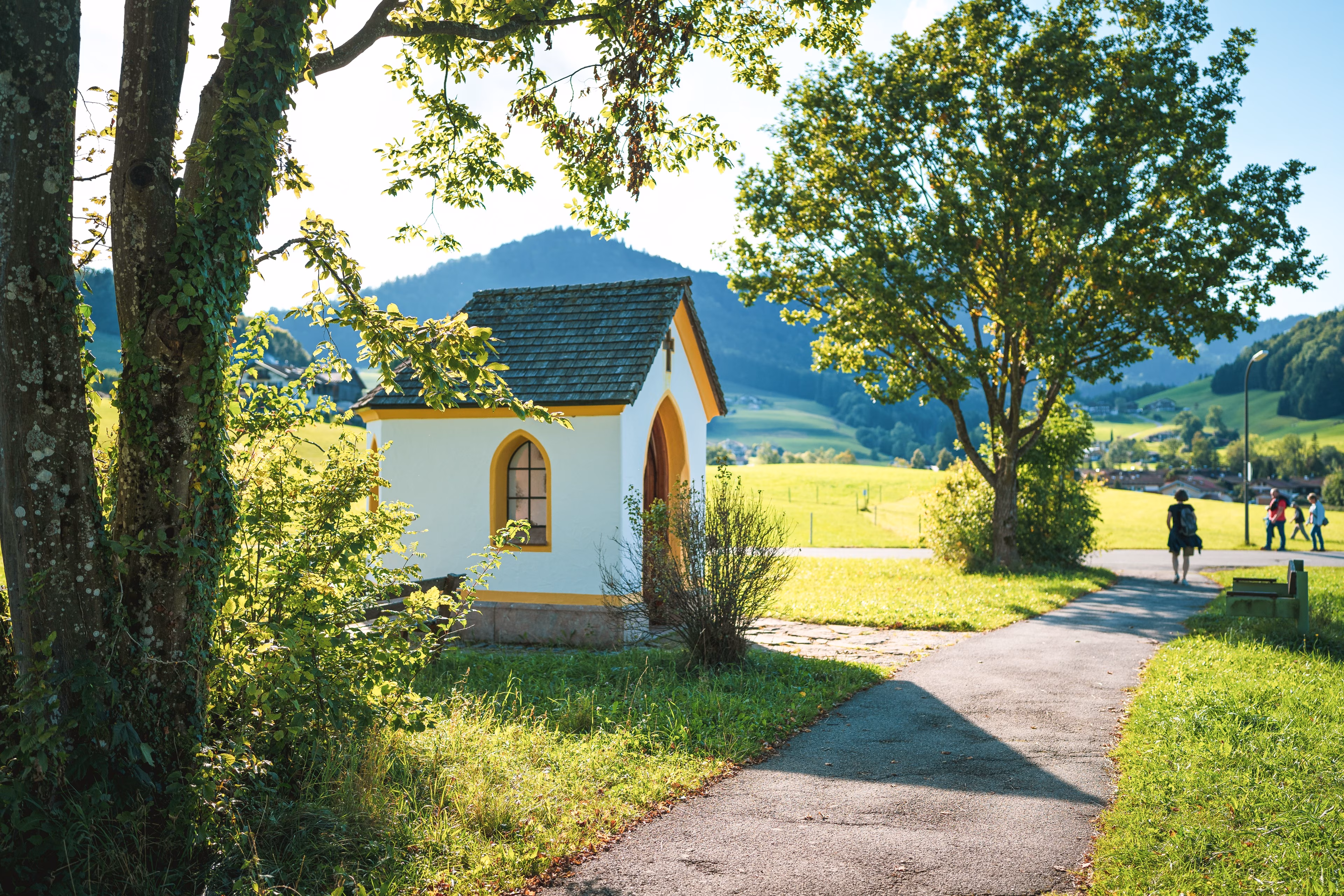 Eine Kapelle bei Ruhpolding, die man bei der Führung auf dem Kapellenweg besucht
