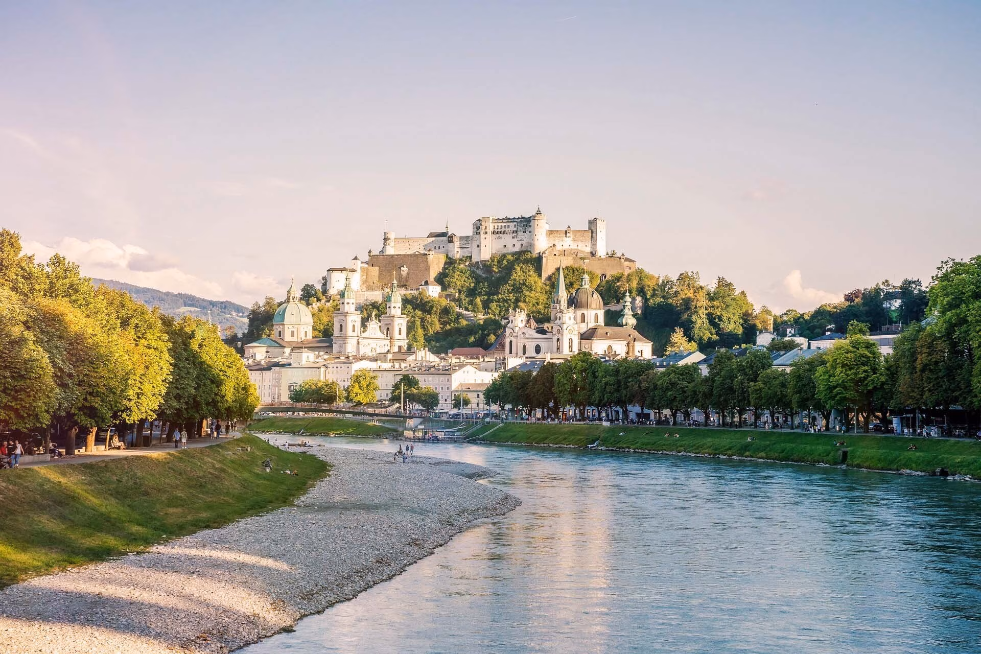 Stadt Salzburg in Österreich.