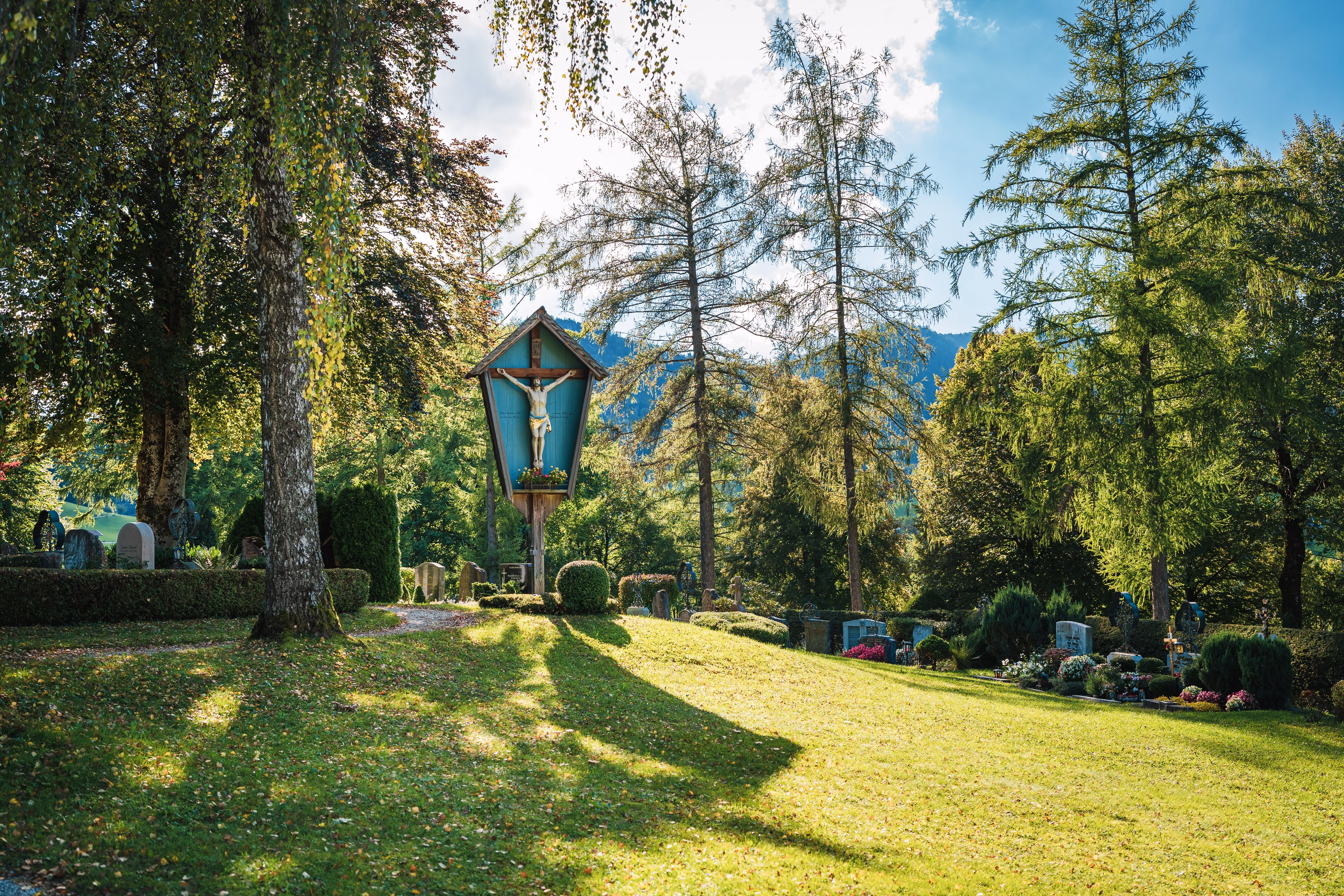Ein Marterl in Ruhpolding, die man bei der Führung auf dem Kapellenweg besucht