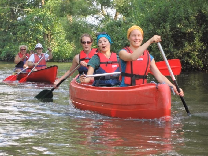 geführte Kanutour an der Elz