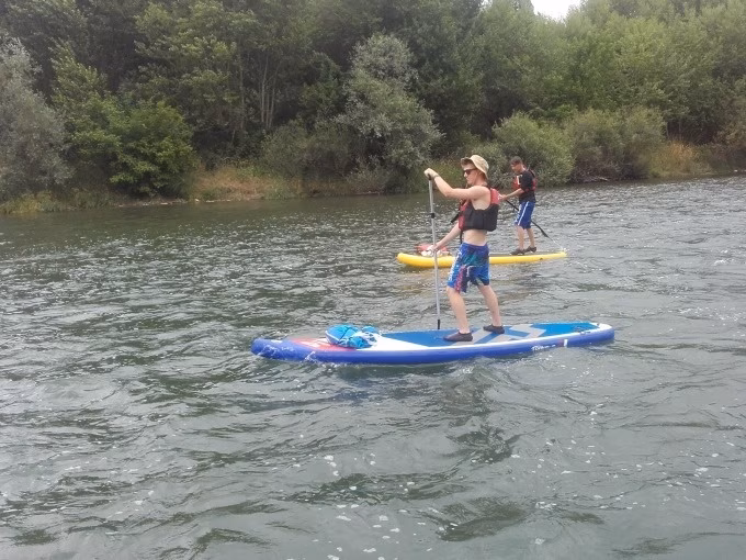 Stand Up Paddling Einsteigerkurs mit Tour am Althrein bei Freiburg und Basel 