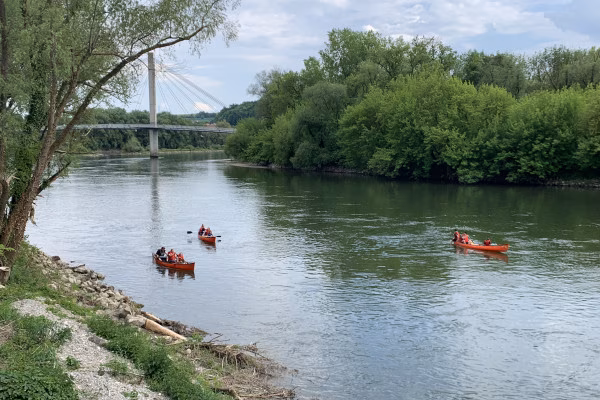Kanu-Rundkurs auf der Donau (ca. 3,5 Std.)