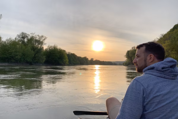 Romantische Kanufahrt für zwei