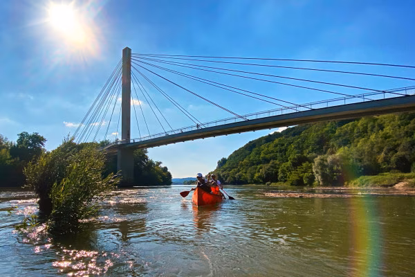 Kanu-Rundkurs auf der Donau (ca. 3,5 Std.)