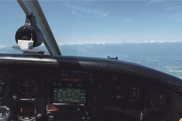 Ausblick aus dem Cockpit