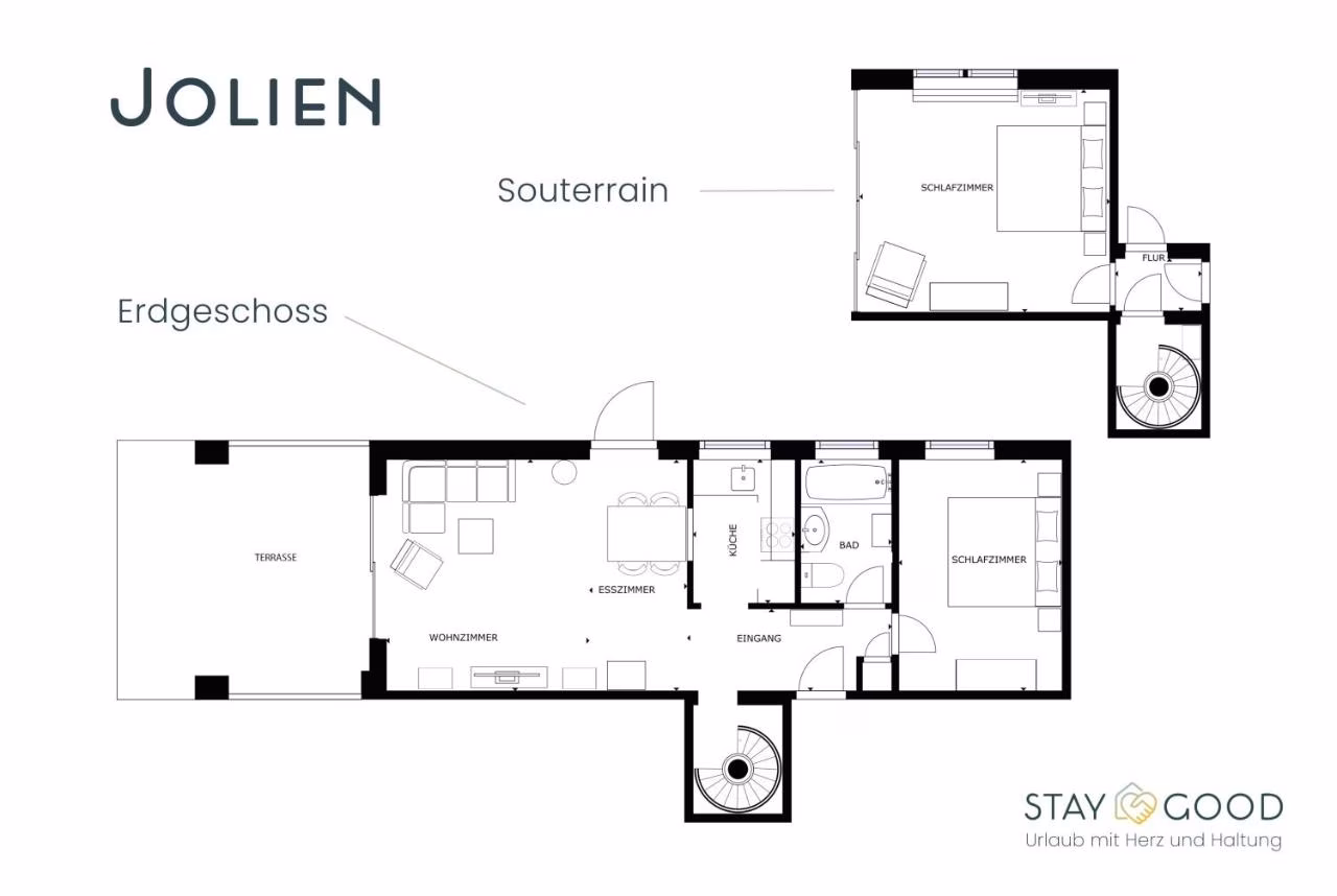 Apartment mit Blick auf die Berge