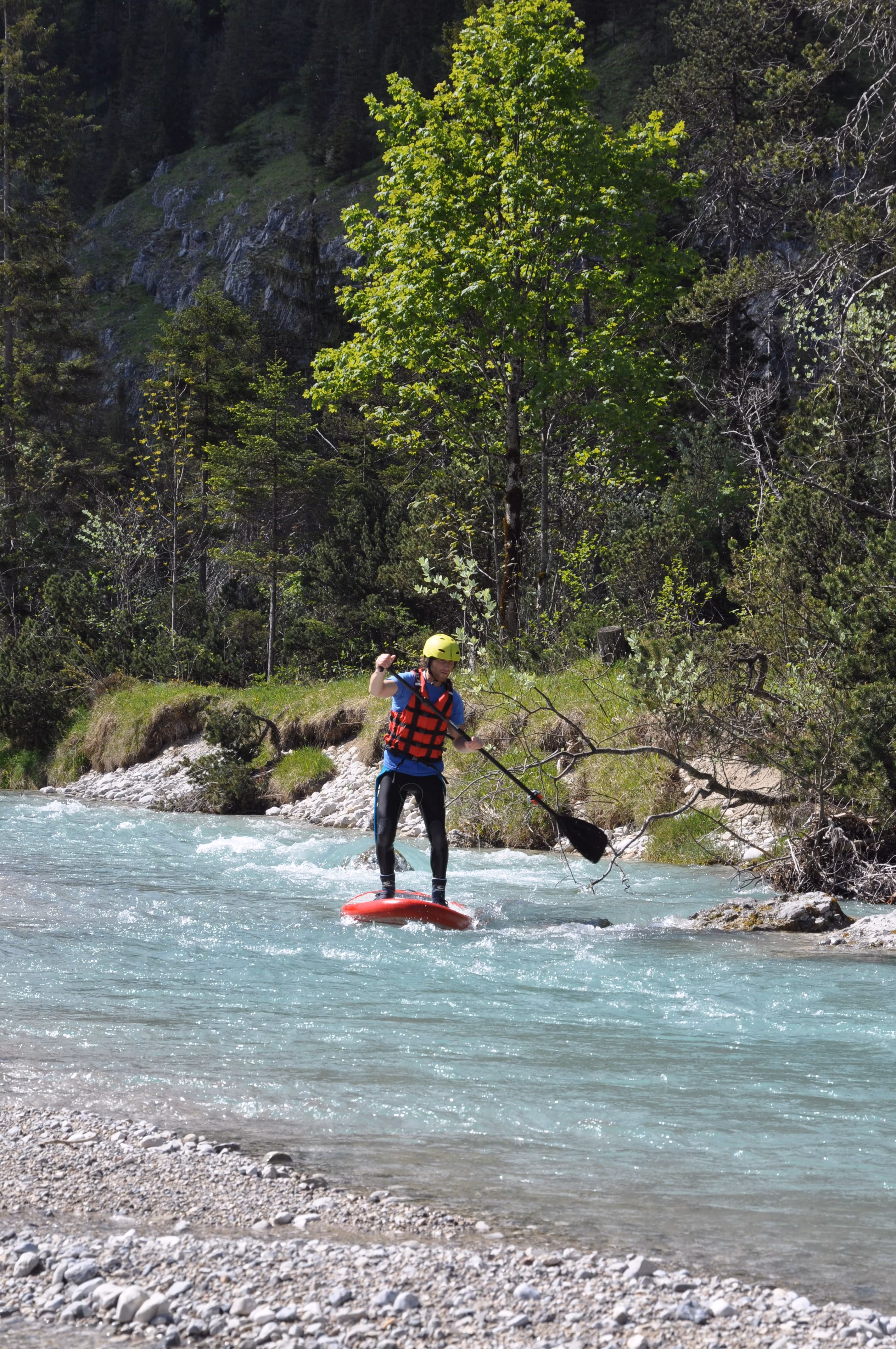 Stand-Up-Paddle-Tour auf der Isar