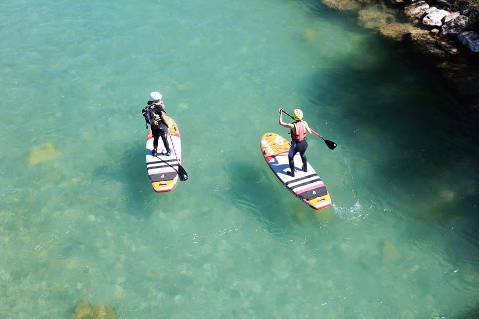 Stand-Up-Paddle-Tour auf der Isar