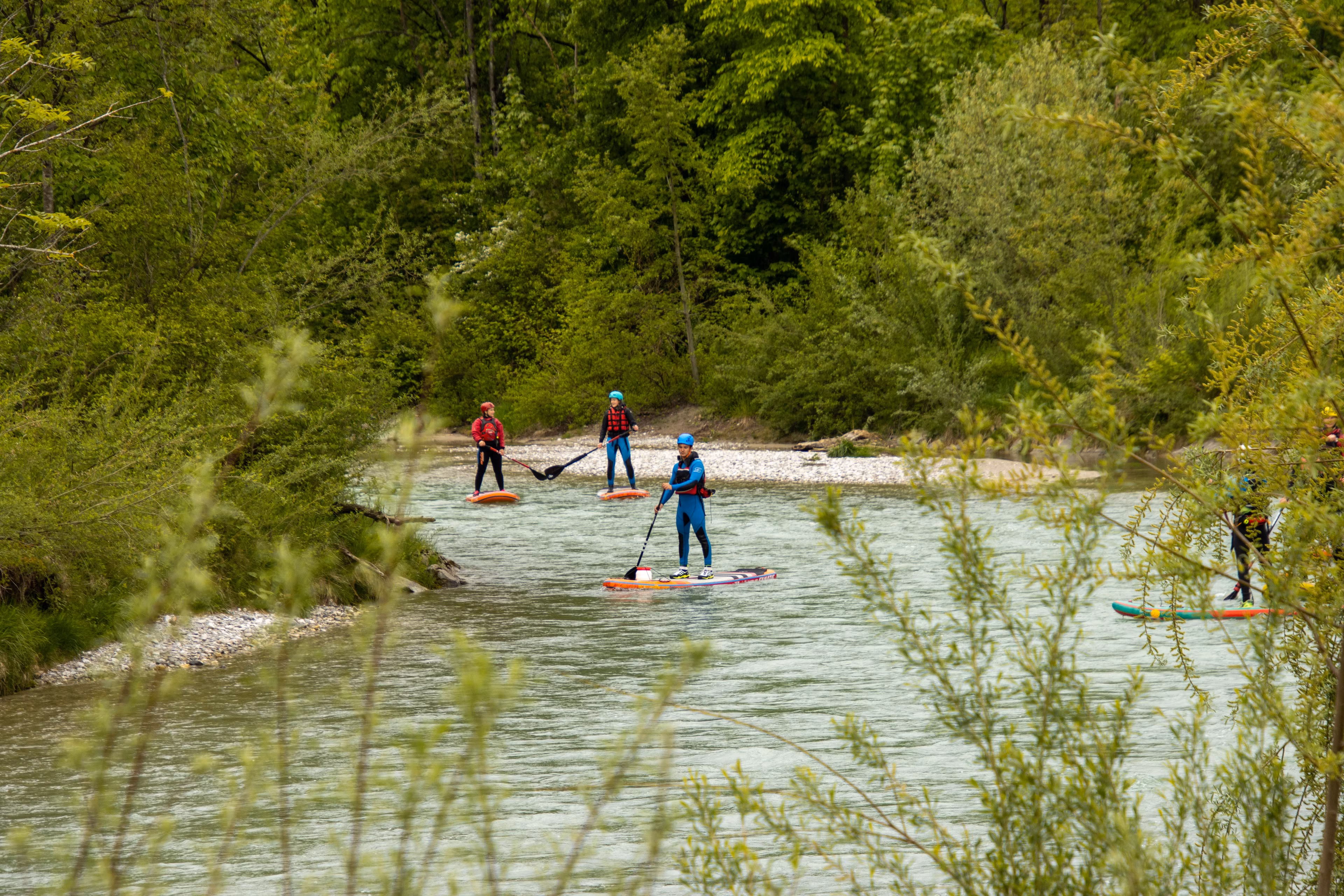 Stand-Up-Paddle-Tour auf der Isar