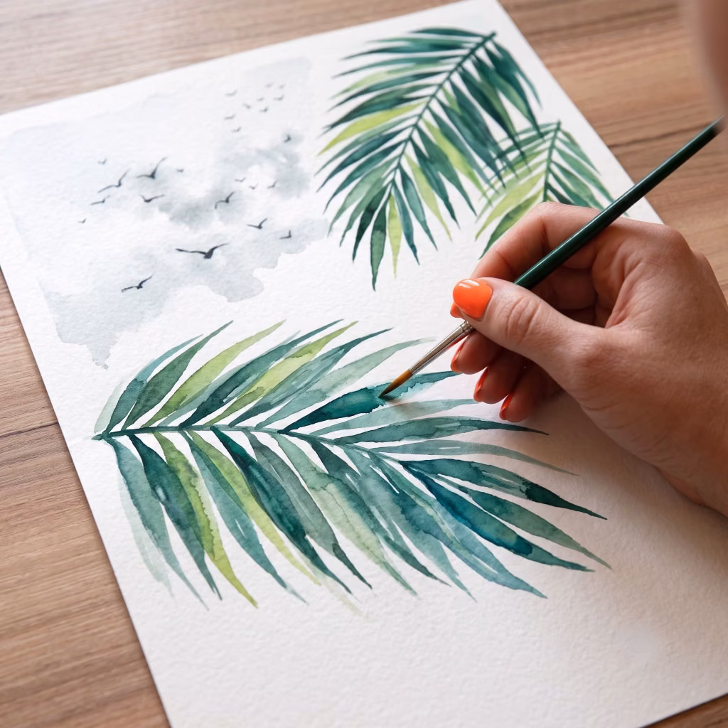 Aquarell: Farben des Meeres - Schmidtchen im Planetarium