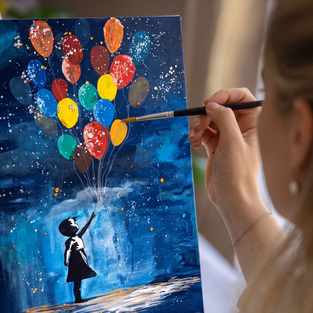 Banksy: Girl with Balloon – Bedazzling Special - Topgolf Oberhausen