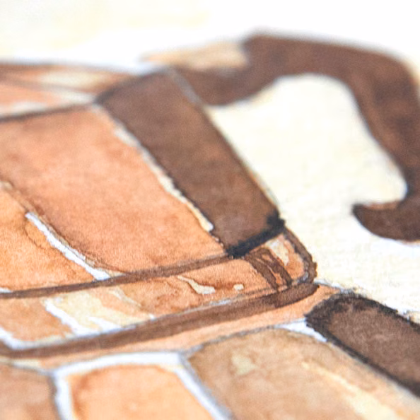 Aquarell: Coffee House - elaya Hotel Regensburg