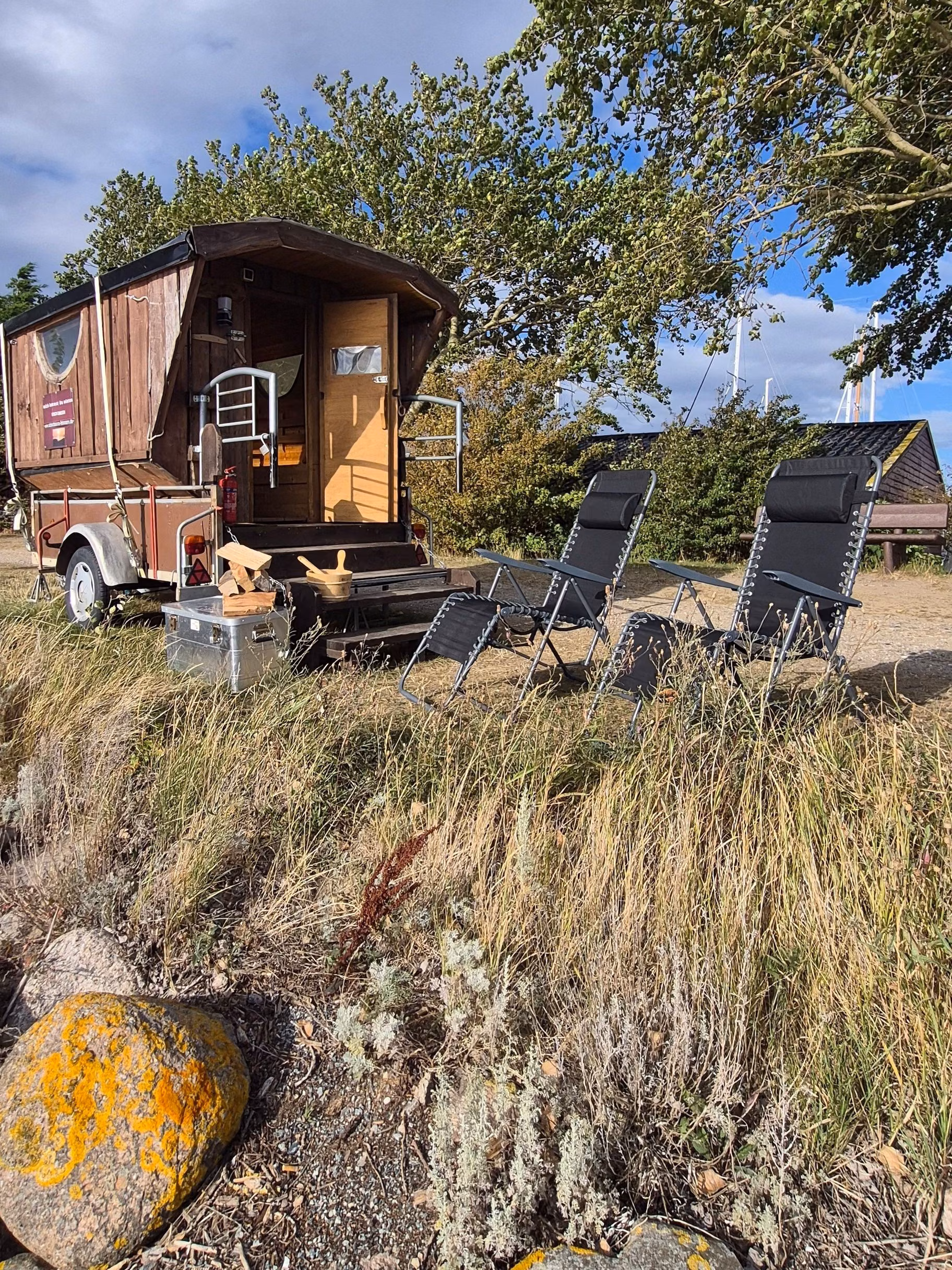 Entspanne in der mobilen Sauna auf Fehmarn