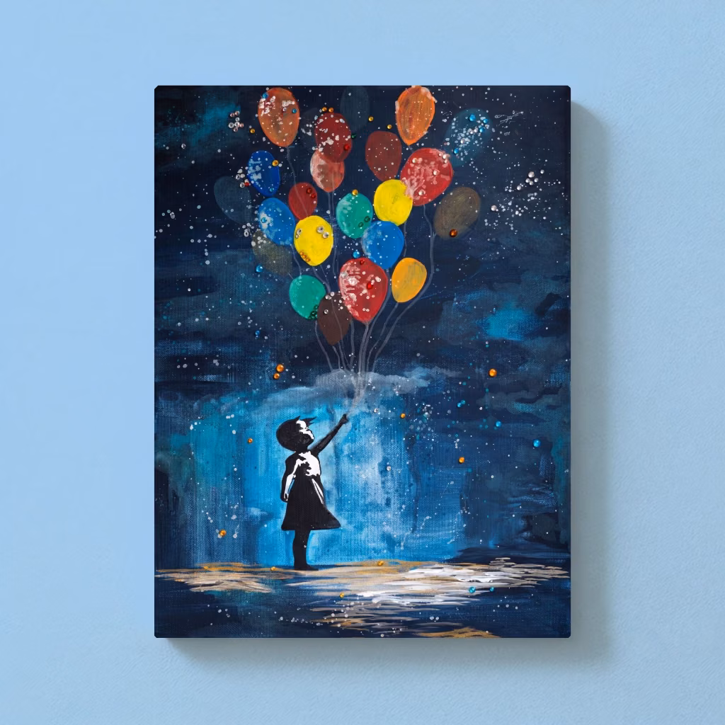 Banksy: Girl with Balloon – Bedazzling Special - Topgolf Oberhausen