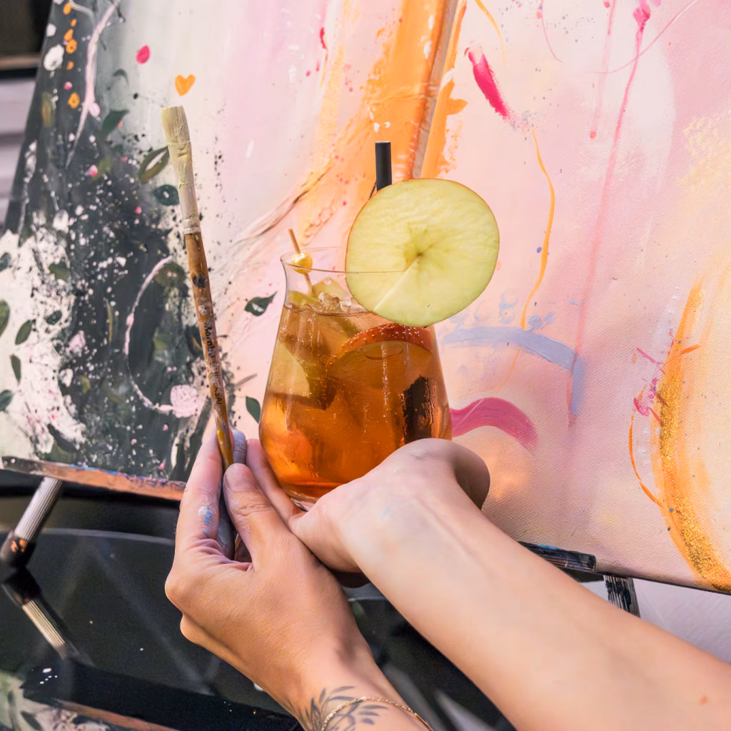 Spritz & Paint: Struktur Abstrakt - Mercure Hotel München City Center