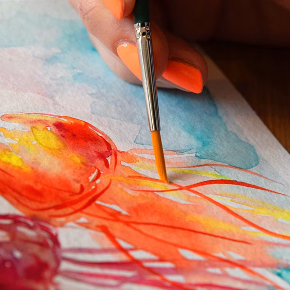 Aquarell: Unterwasserwelt - Schmidtchen im Planetarium