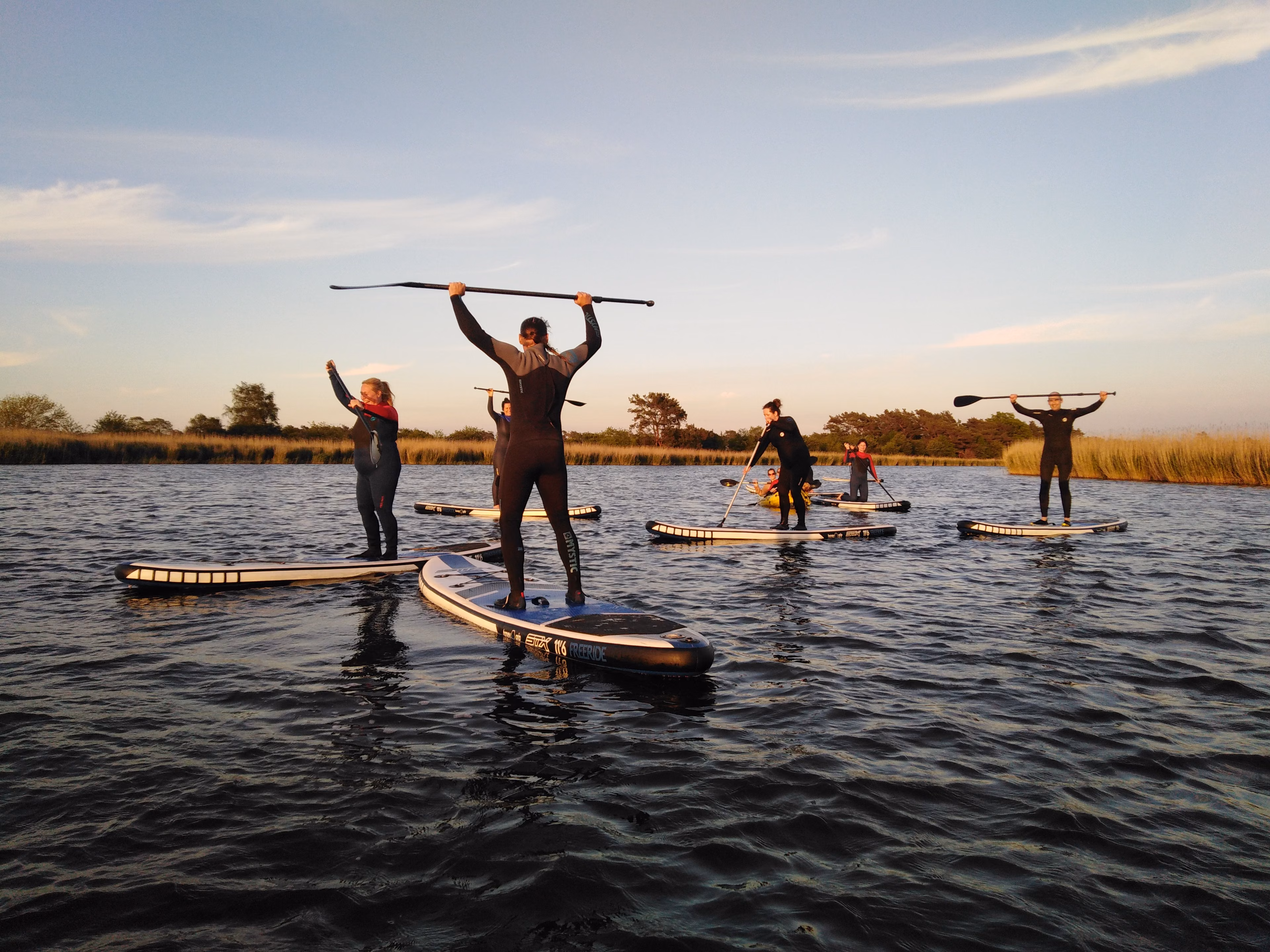 Sonnenuntergangstour Standup Paddle auf dem Prerowstrom