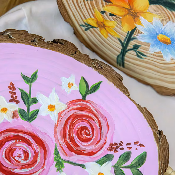 The Art of Wood Painting: Flowers - Zweigleisig