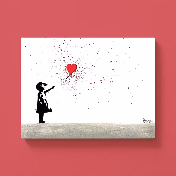 Banksy Girl with Balloon - Leonardo Boutique Hotel
