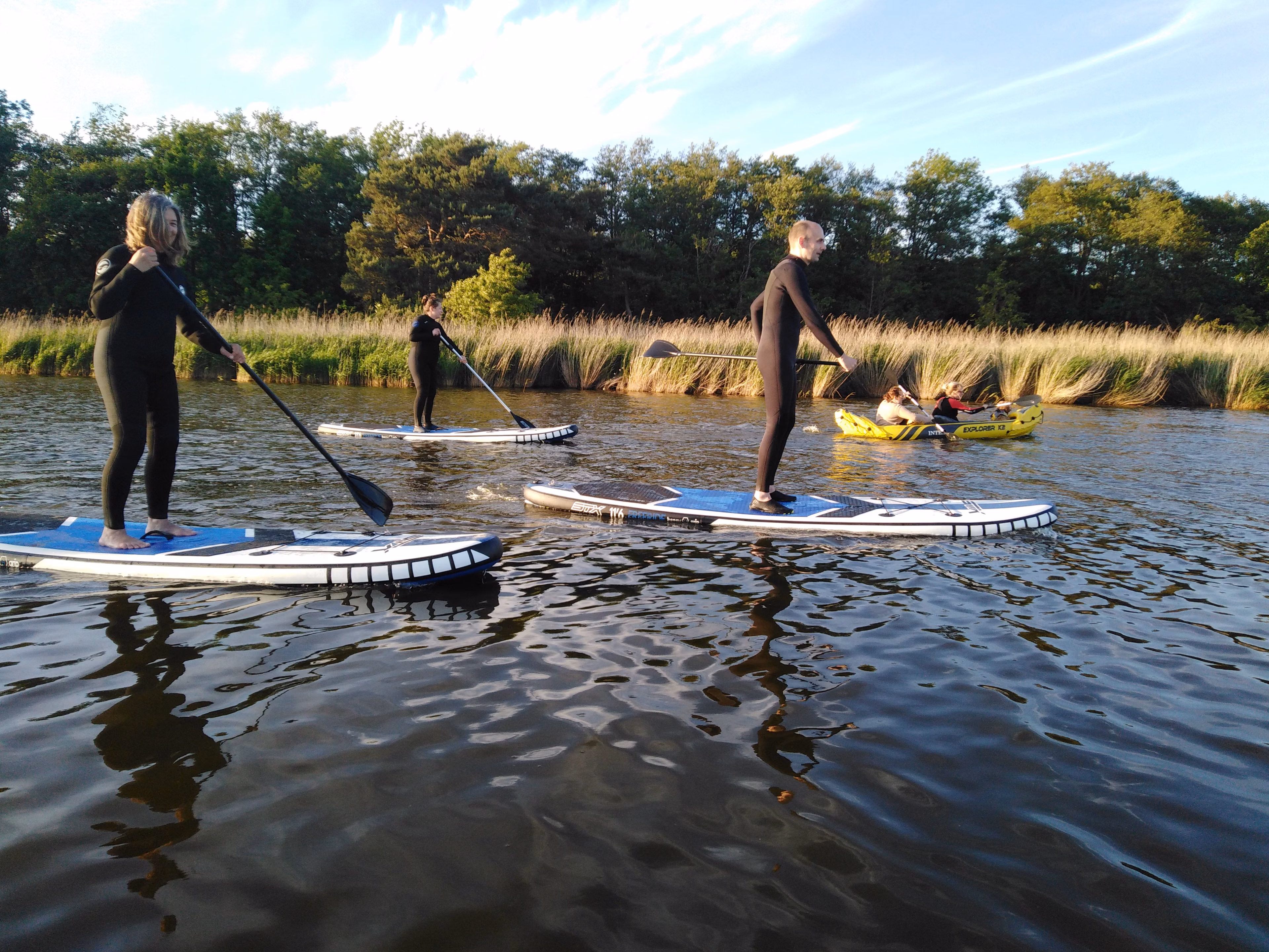 Sonnenuntergangstour Standup Paddle auf dem Prerowstrom
