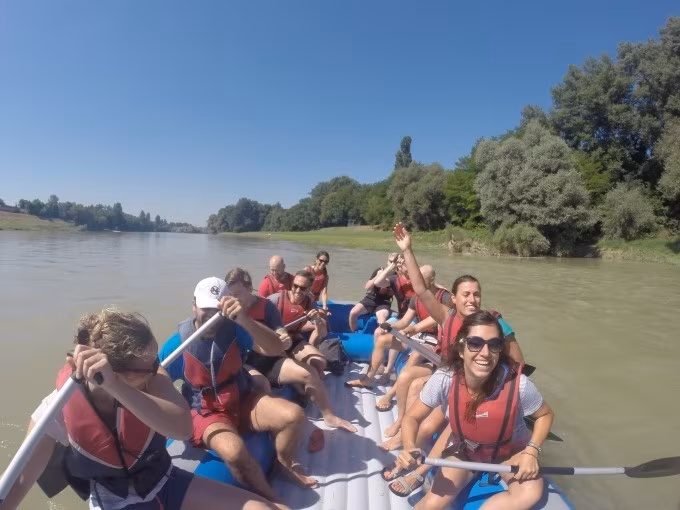 Rafting am Rhein
