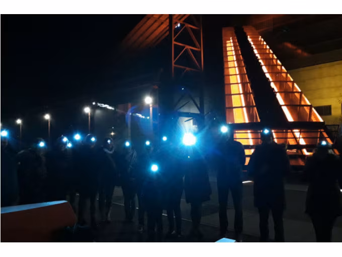 Stirnlampen-Führung Zollverein - Teilnahme an unseren offenen Terminen
