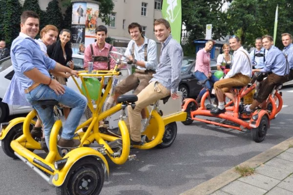 Bier-Tour auf dem ConferenceBike durch München