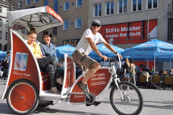 E-Rikscha-Taxi Abholservice