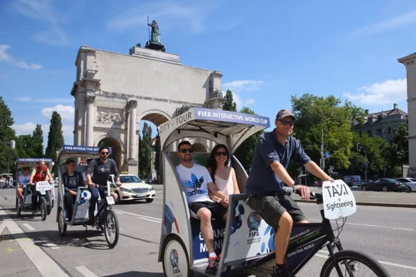 E-Rikscha-Taxi Abholservice