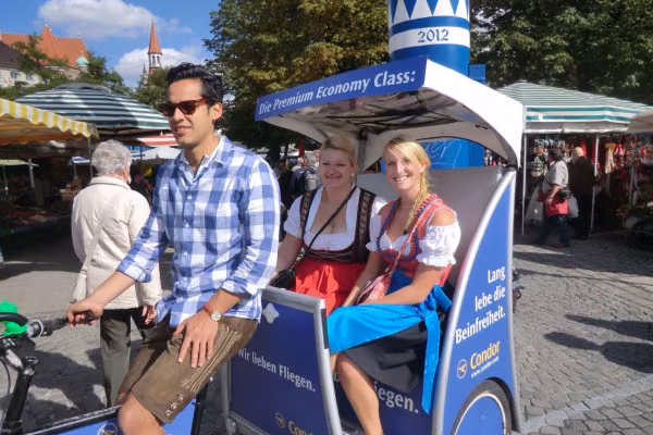 E-Rikscha-Taxi Abholservice