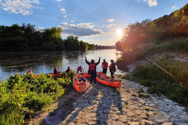 Kanu-Rundkurs auf der Donau (ca. 3,5 Std.)