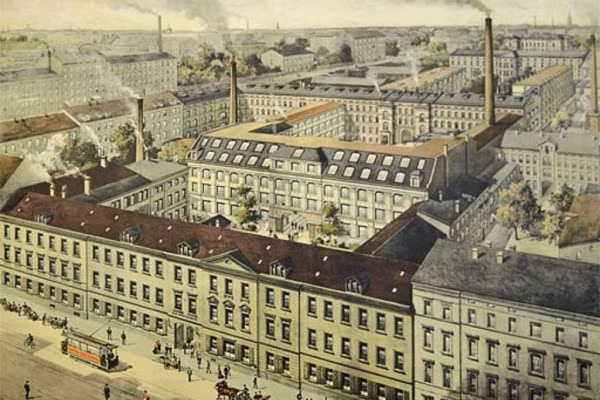 Weltberühmt für die Lexika - der Brockhaus-Verlag mit seinen Gebäuden.