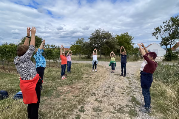 Lachwanderung: Lachen in den Weinbergen