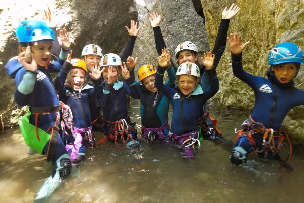 Spass im Canyon mit Kindern