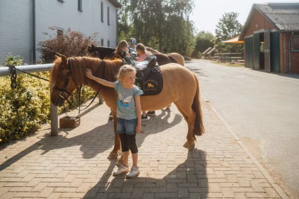 Tag im Pferdestall: Kindertagesbetreuung in Hirschburg