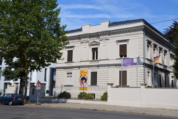 Die Villa vom Künstler Max Klinger an der Karl-Heine-Straße.