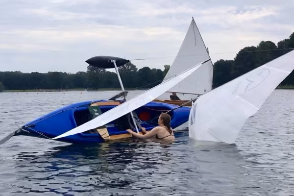 dein Segelkanu ist gekentert
