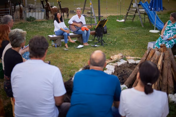 Gitarre, Natur, Menschen, Freude, Singen