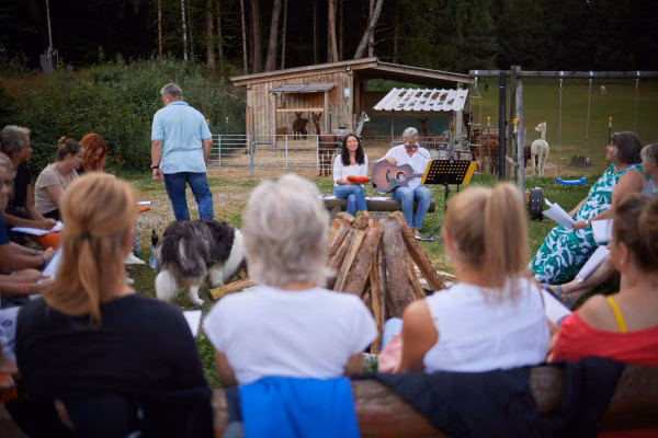 Gitarre, Menschen, Singen, Natur, Gemeinschaft