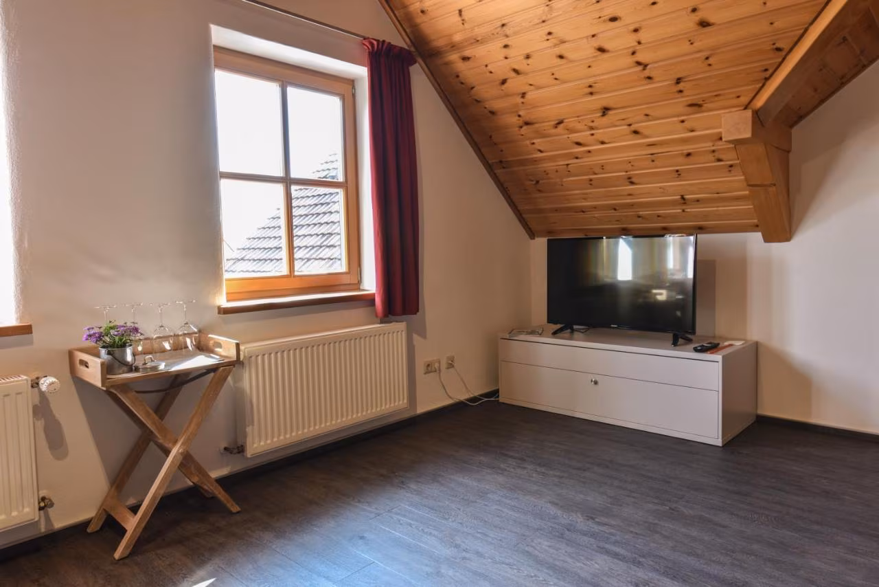 Apartment mit Gartenblick