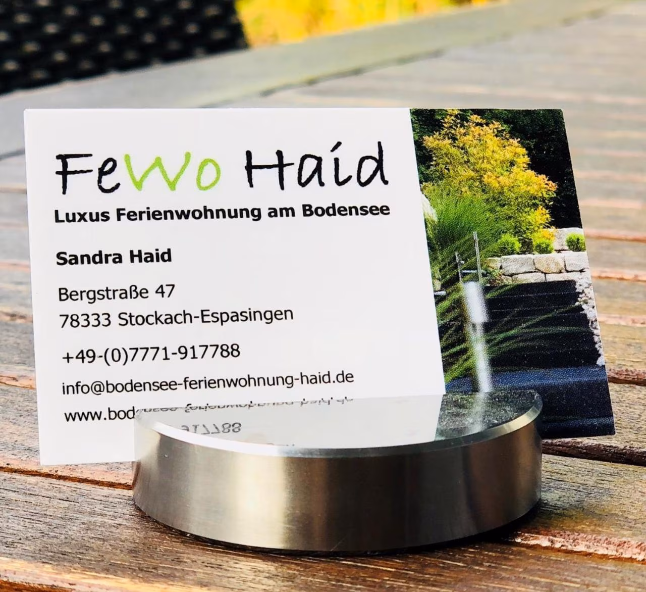Apartment mit Gartenblick