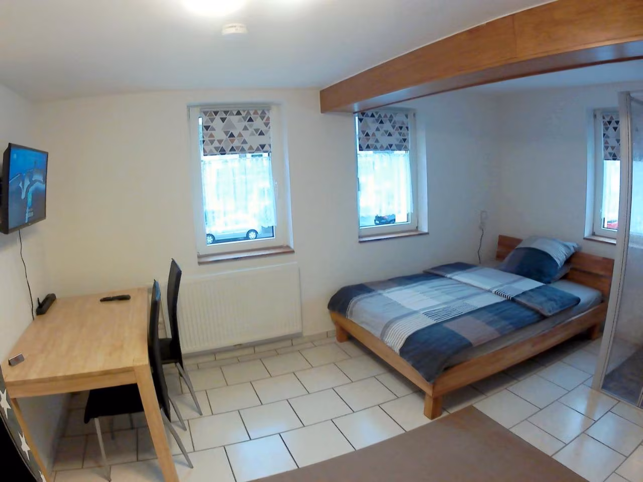 Apartment mit Dusche