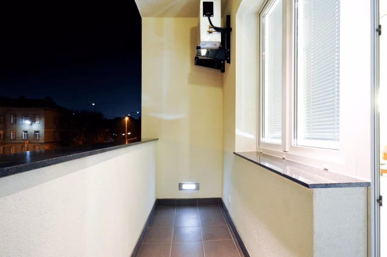 Apartment mit Balkon
