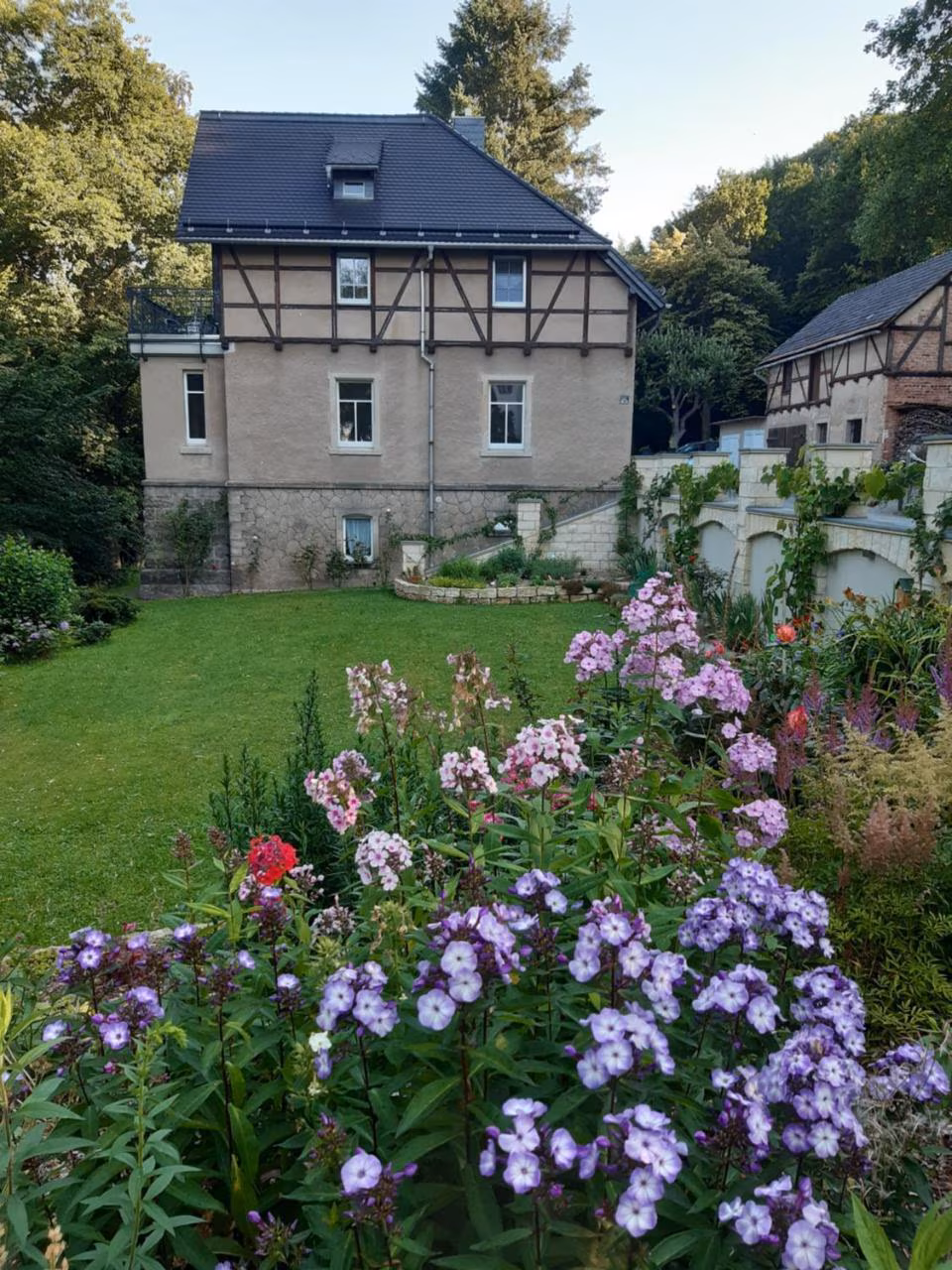 Apartment mit Gartenblick