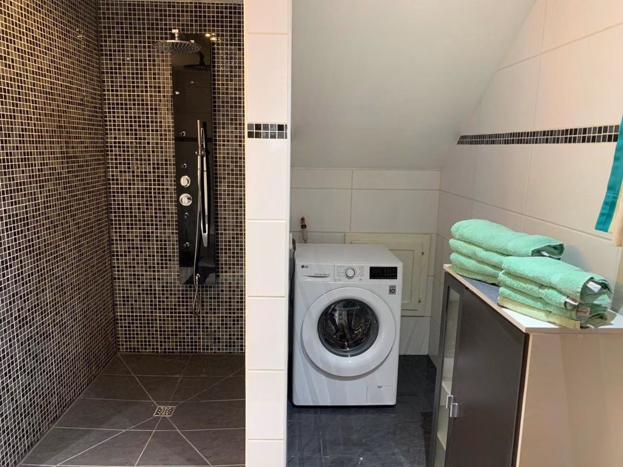 Apartment mit Dusche