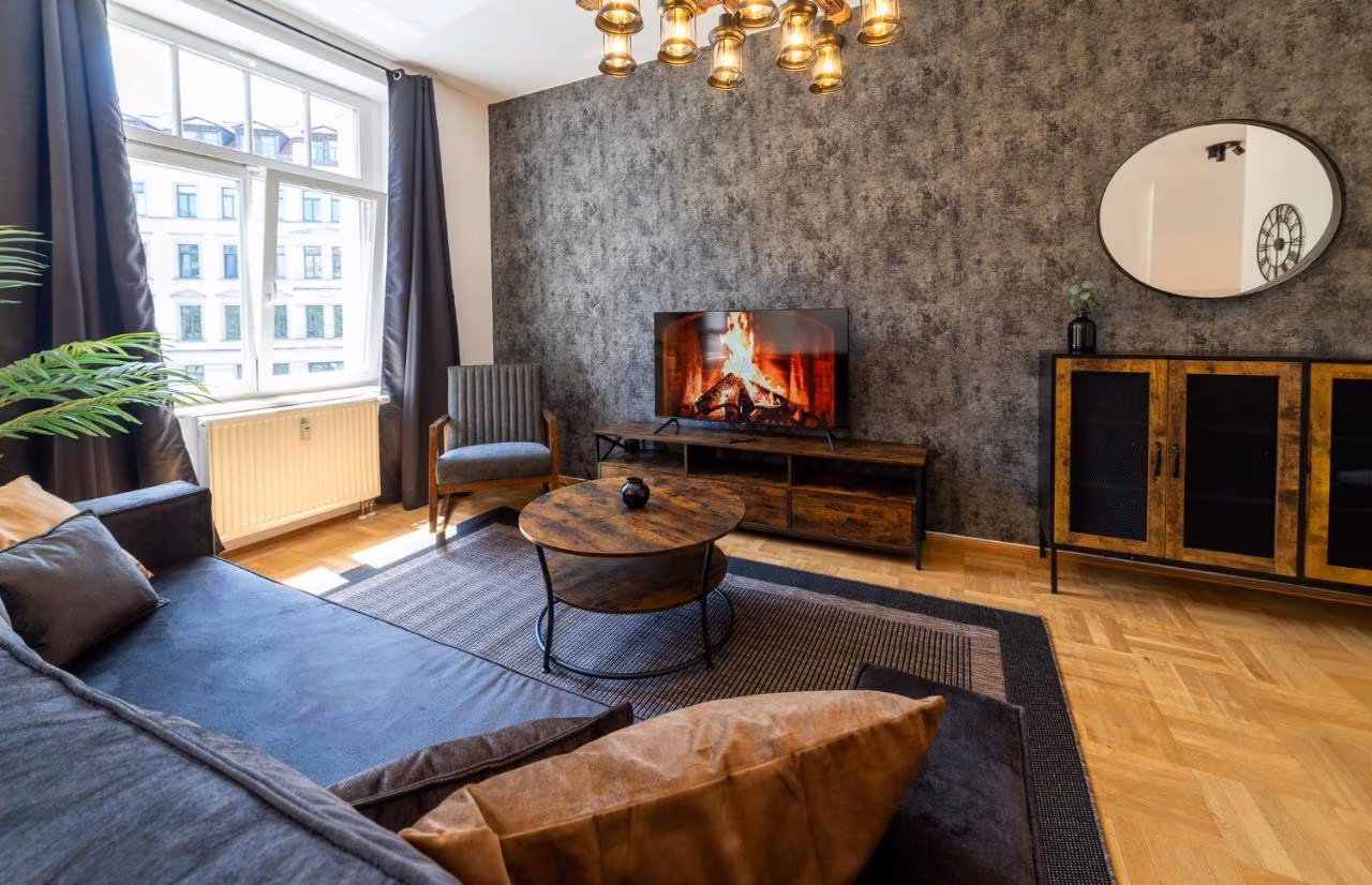 Apartment mit 1 Schlafzimmer und Balkon