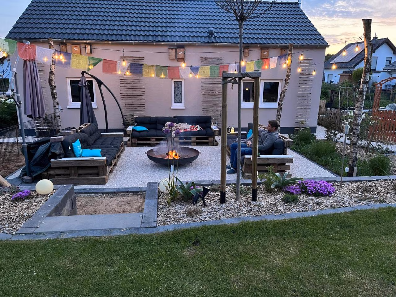 Apartment mit Gartenblick
