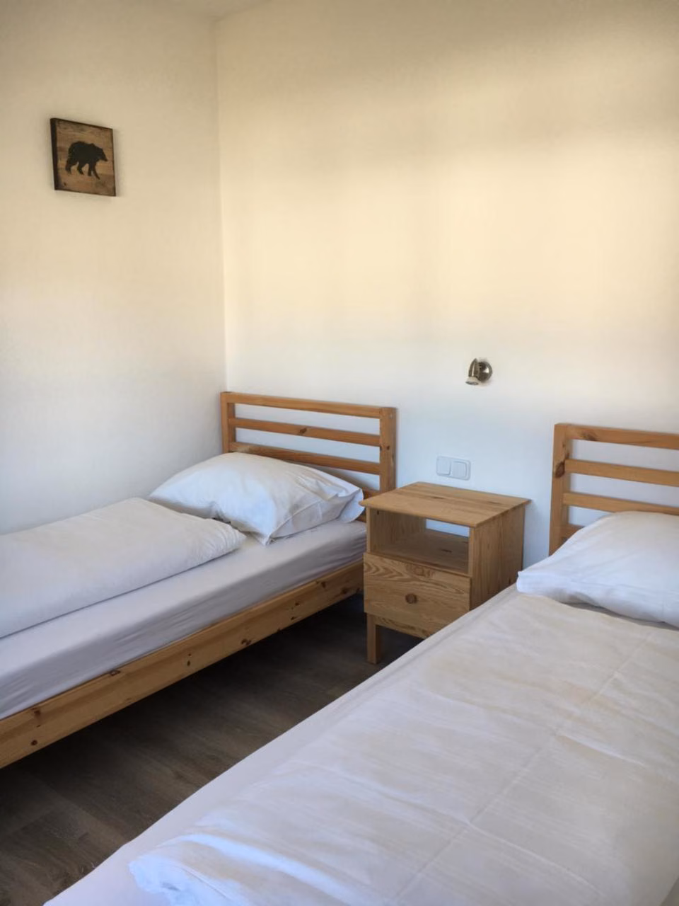 Zweibettzimmer mit Bergblick