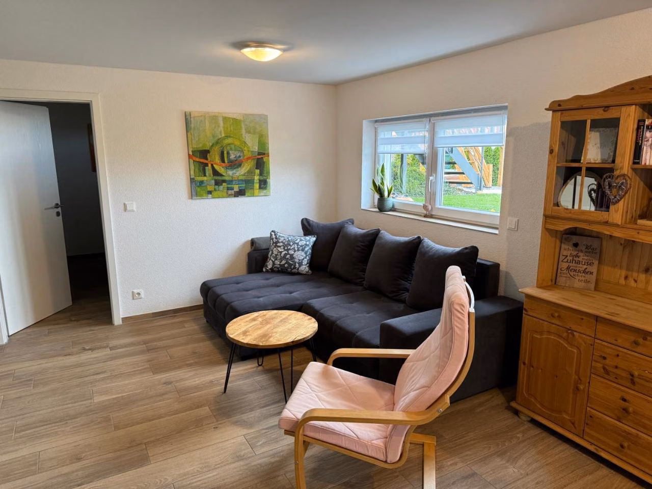 Apartment mit Gartenblick